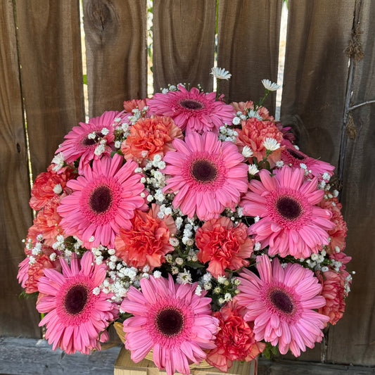 Canasta de gerberas 🌸