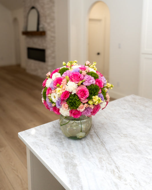 Flores surtidas 🌸 base de crystal