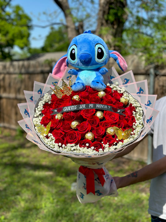 Ramo 50 rosas + oso
