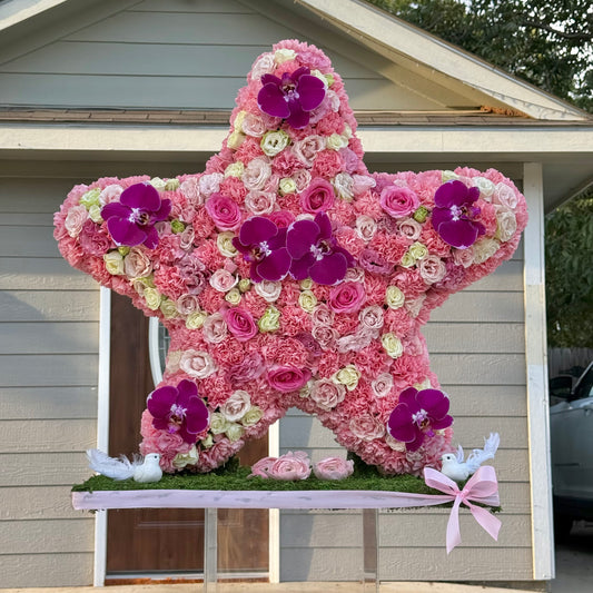 🌸 Estrella de Amor Rosa