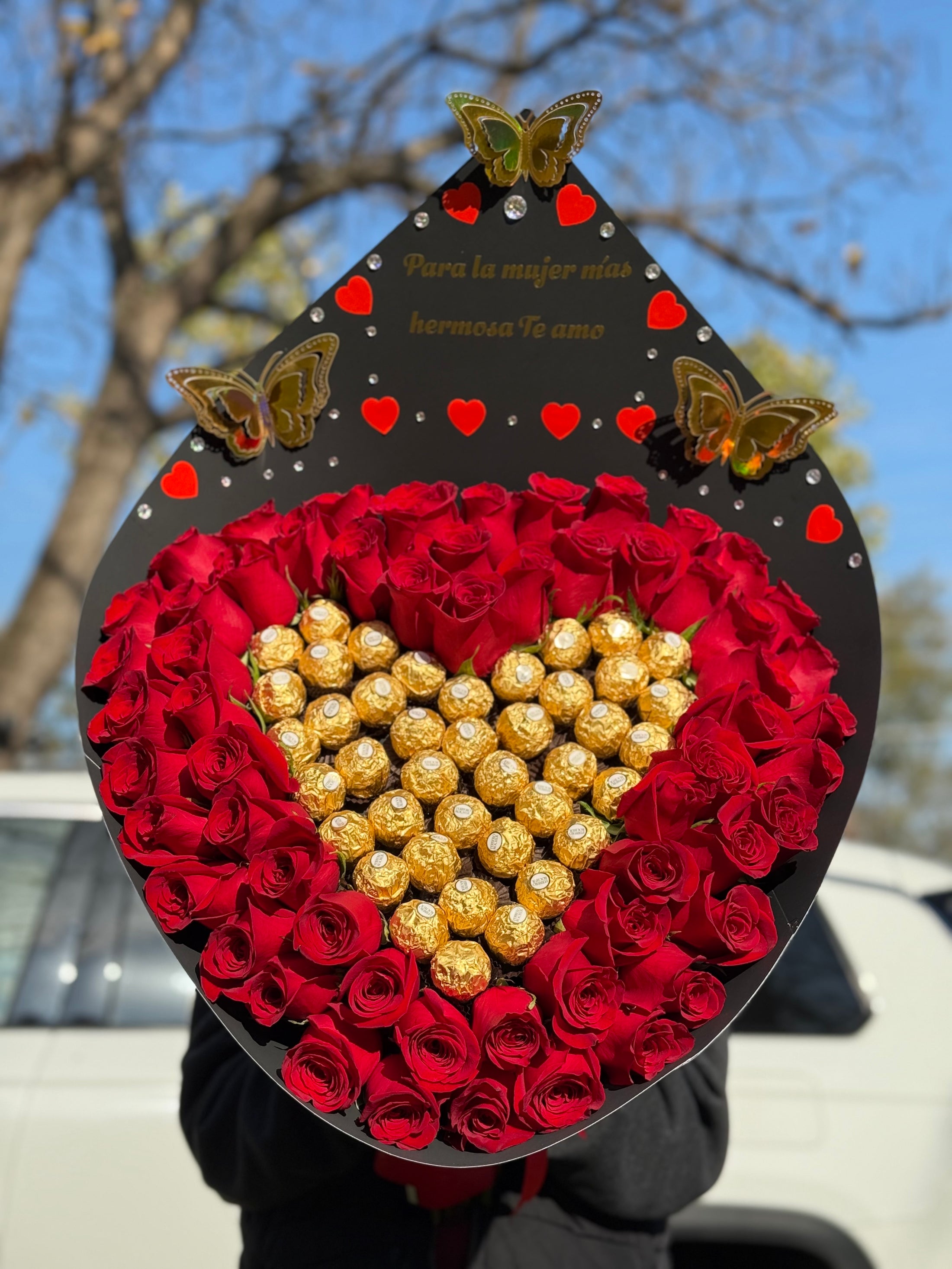 Ramo con chocolates