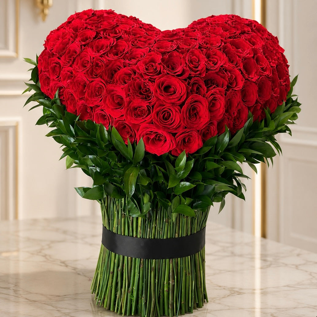Corazón de rosas 🌹