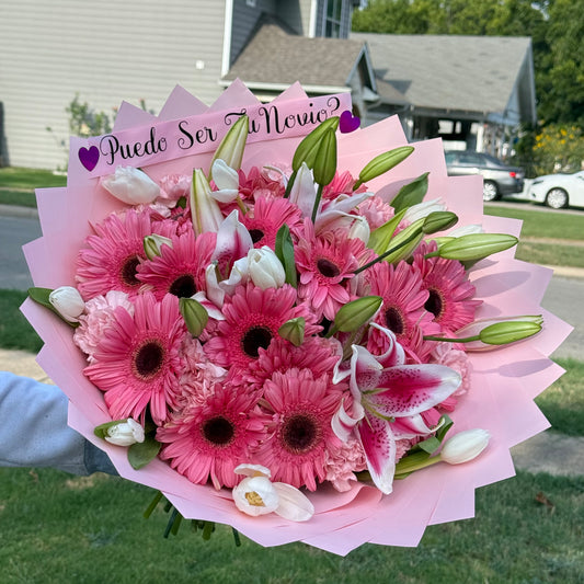 Gerberas y lirios 🌸💕