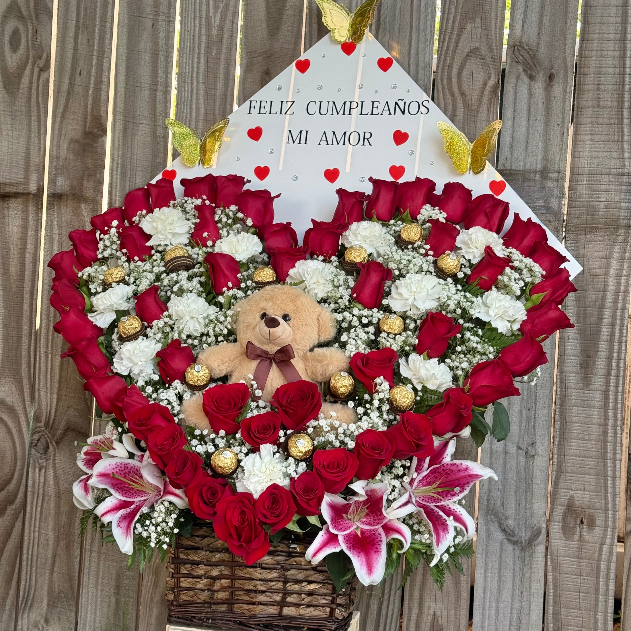 Corazón con oso