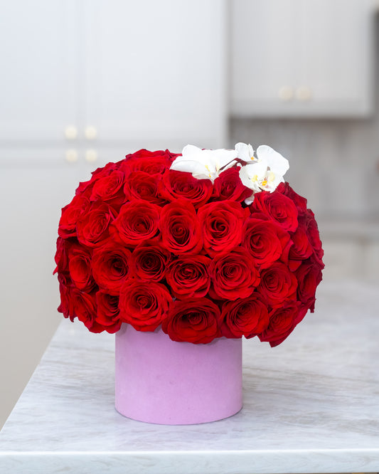 Caja de rosas rojas 🌹