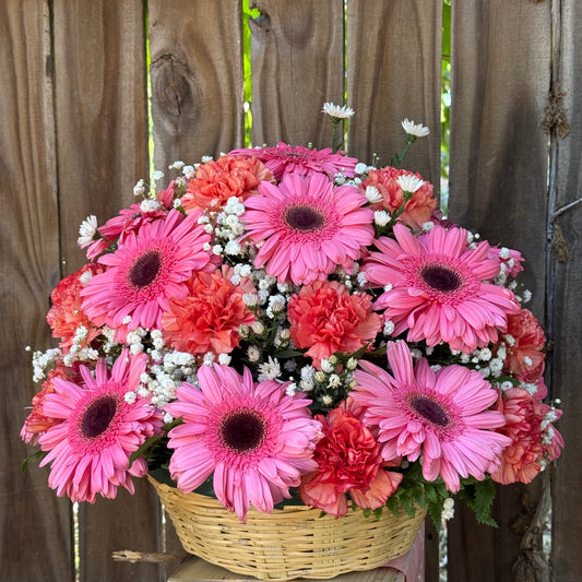 Canasta de gerberas 🌸
