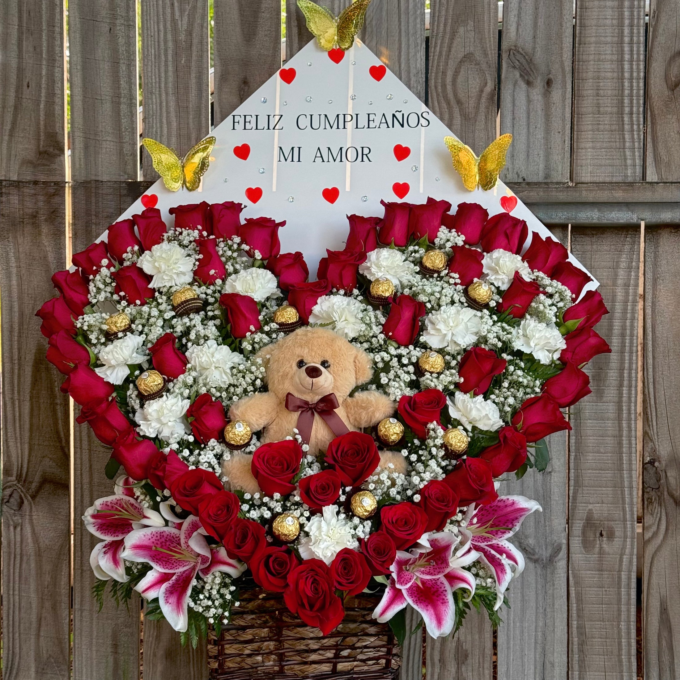 Corazón con oso