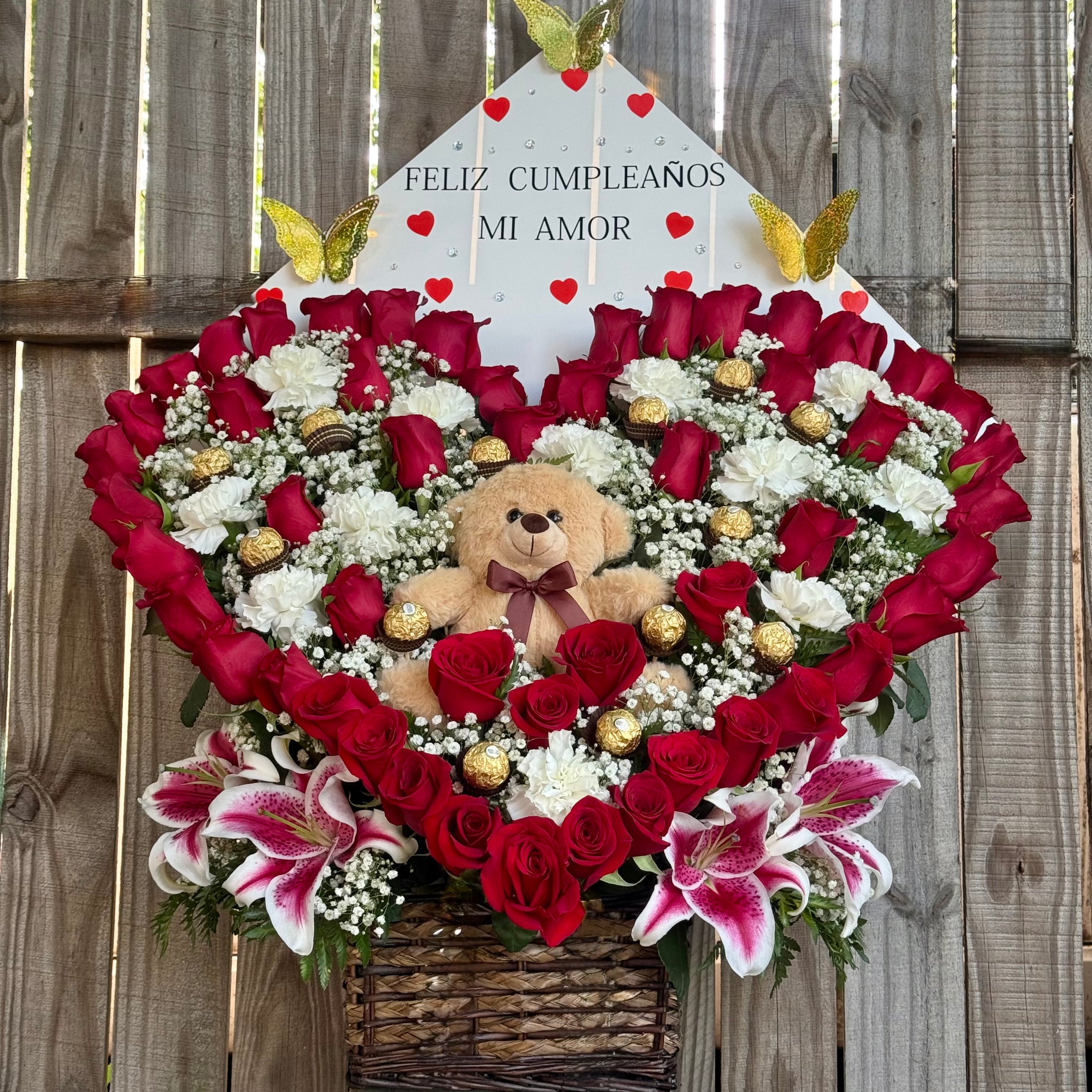 Corazón con oso
