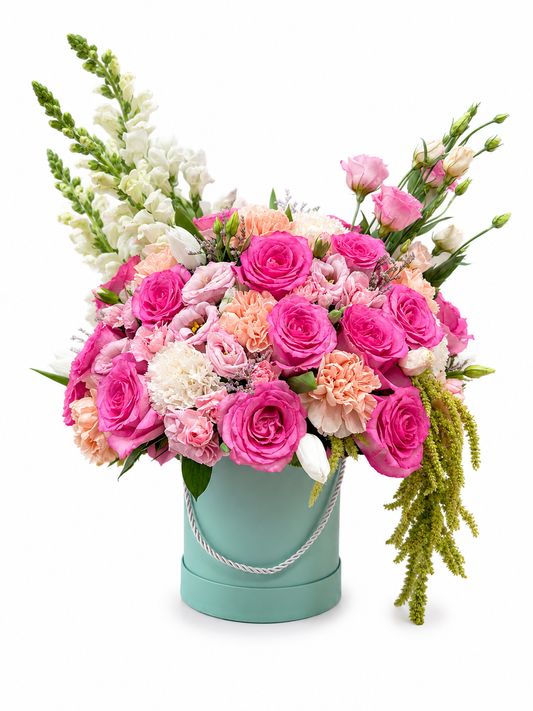 Cajita de flores surtidas